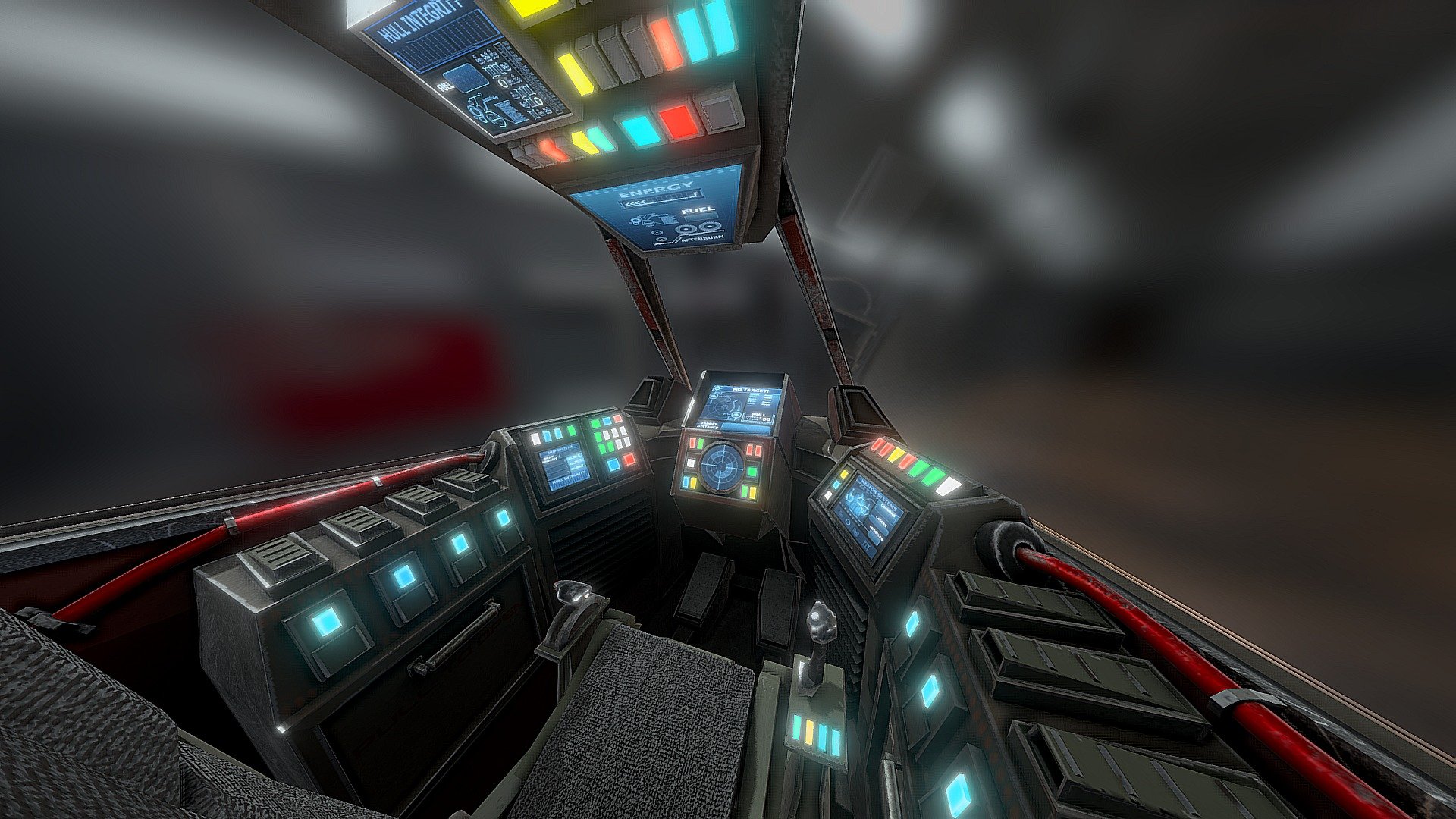 Sci-fi Space Fighter Cockpit – Hades Starfighter