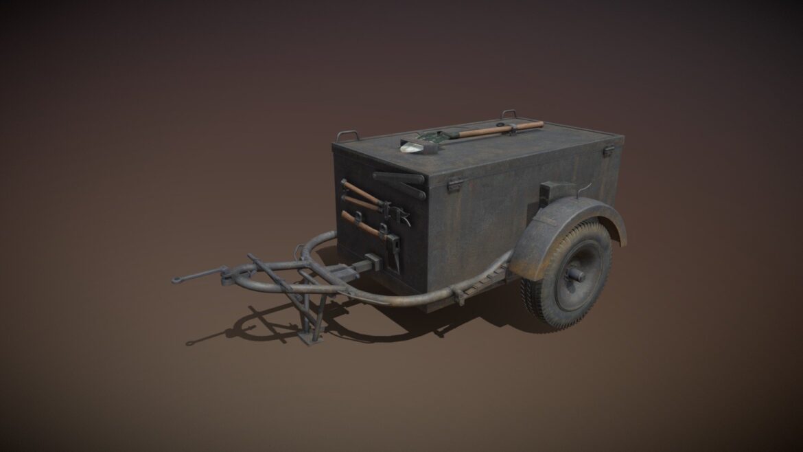 sdah 51 sonderanhnger 51 trailer 3d model