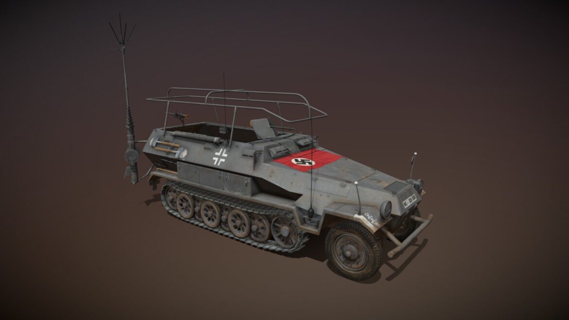 sdkfz 2513 ausfa communications vehicle 3d model