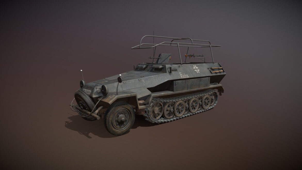 sdkfz 2513 ausfb communications vehicle 8pd 3d model