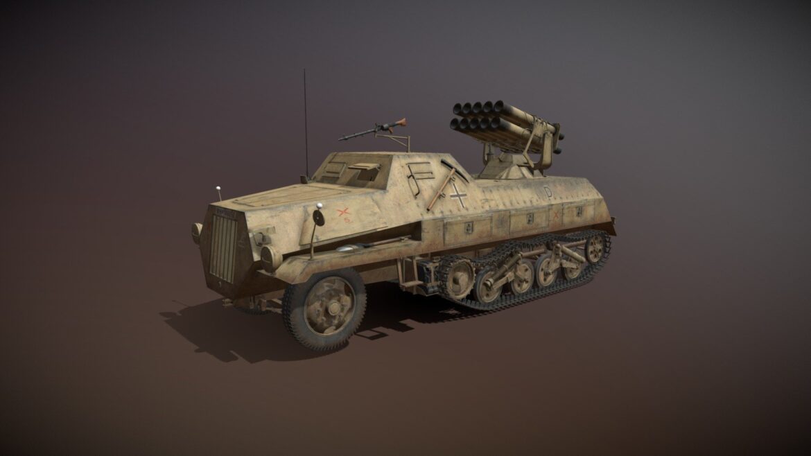 sdkfz 41 panzerwerfer 42 7wb 3d model