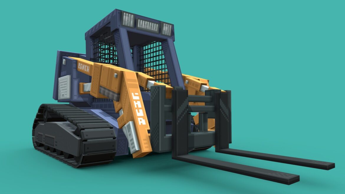 skid steer 3d model