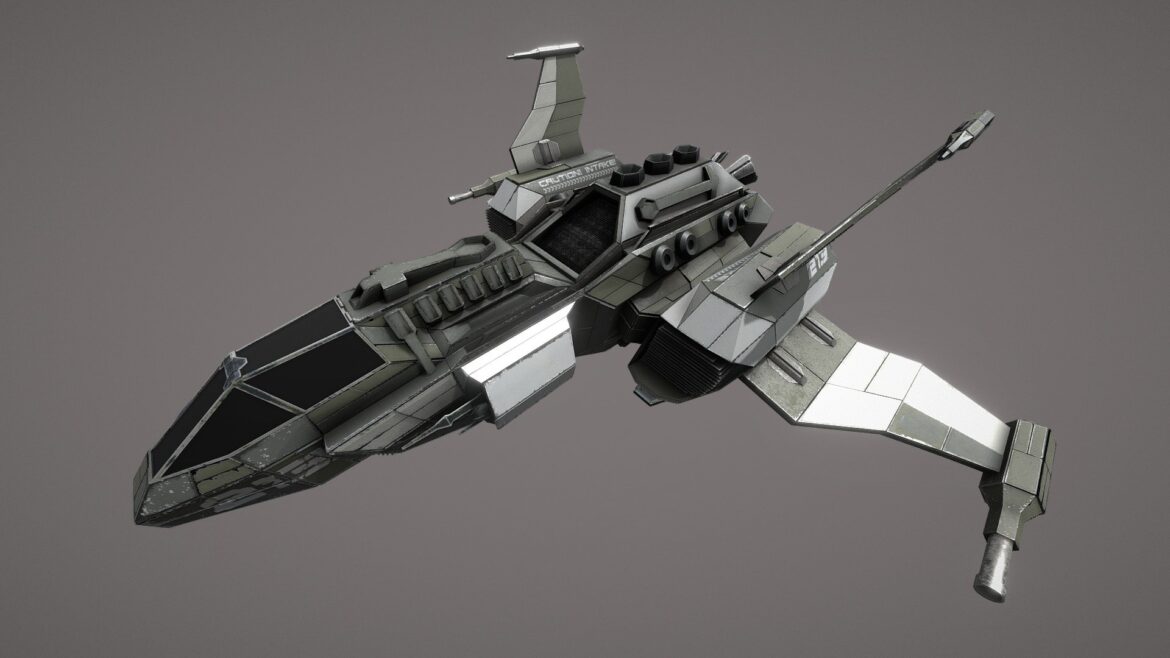 space fighter recon and interceptor 3d model