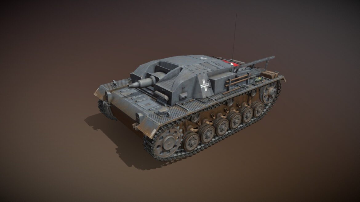 stug iii ausfa lah 3d model