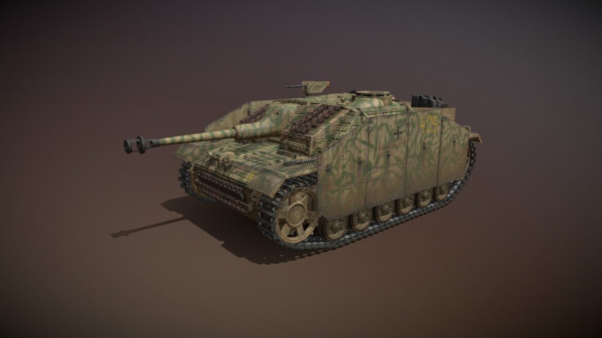 stug iii ausfg 429 mid production 3d model