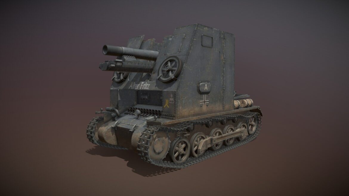 sturmpanzer 1 bison alter fritz 2pzdiv 3d model