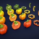 Stylized Bell Pepper – Low Poly