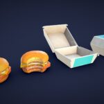 Stylized Burger Fish – Low Poly