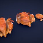 Stylized Chicken Roasted – Low Poly