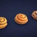 Stylized Pastries Collection – Low Poly