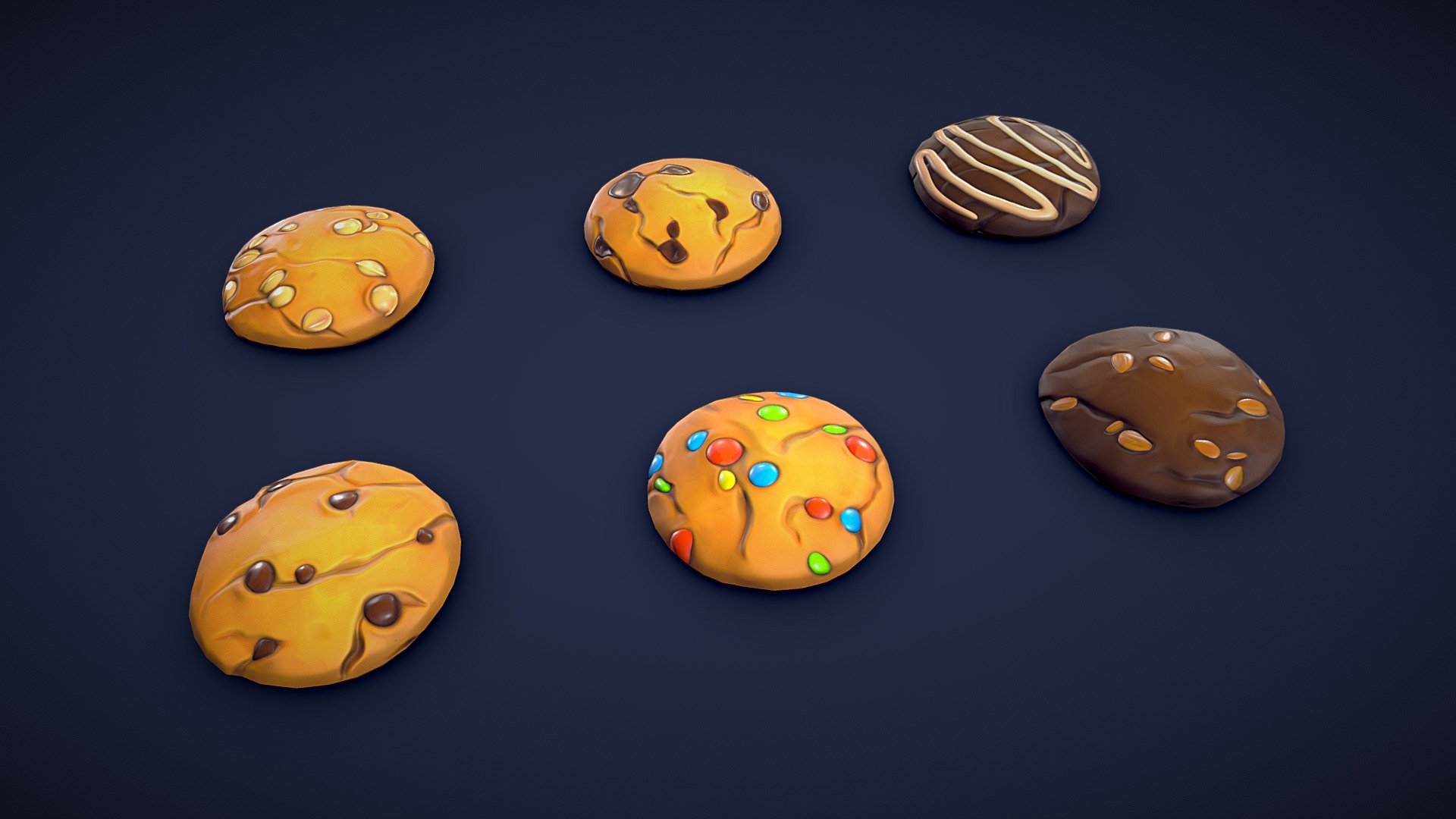 Stylized Pastries Collection – Low Poly