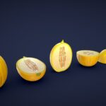 Stylized Honeydew Melon – Low Poly