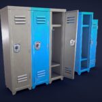 Stylized Locker – Low Poly