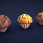 Stylized Pastries Collection – Low Poly