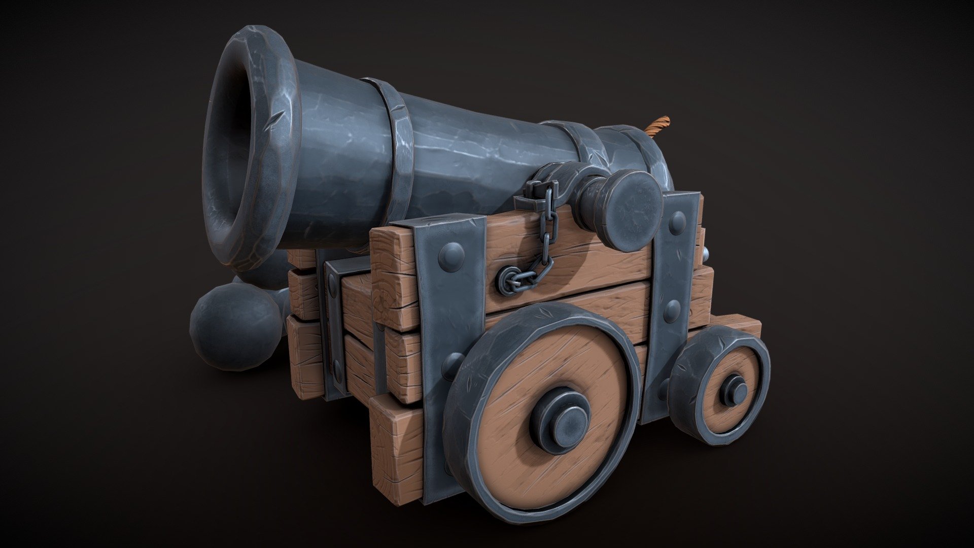 Stylized Naval Cannon