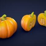Stylized Pumpkin – Low Poly