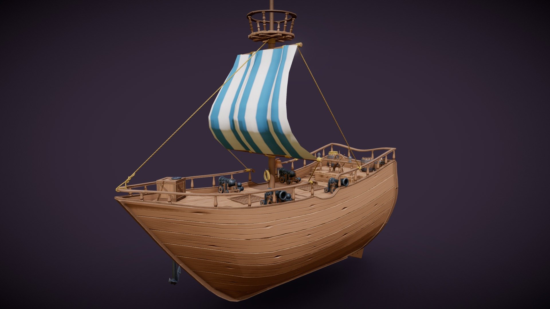 Stylized Ship and Props