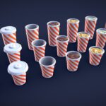 Stylized Soda Cups – Low Poly