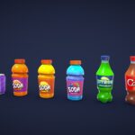 Stylized Soft Drinks / Soda – Low Poly