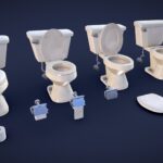 Stylized Toilet – Low Poly