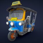 Stylized Tuk Tuk – Low Poly