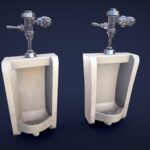 Stylized Urinal – Low Poly