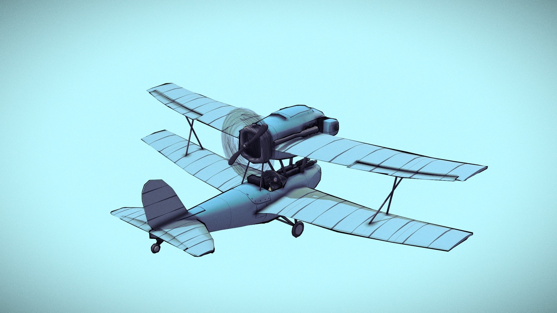 “The Pigeon” Low Poly Dogfighter