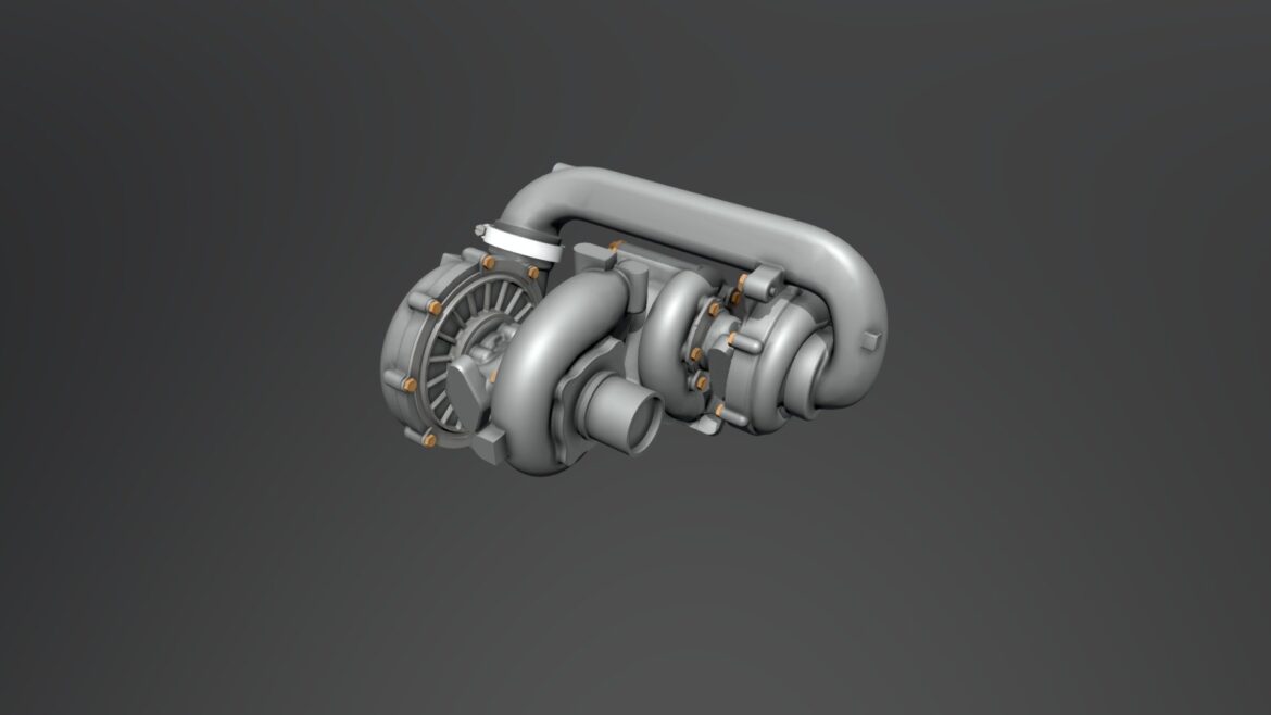turbocharger 3d model
