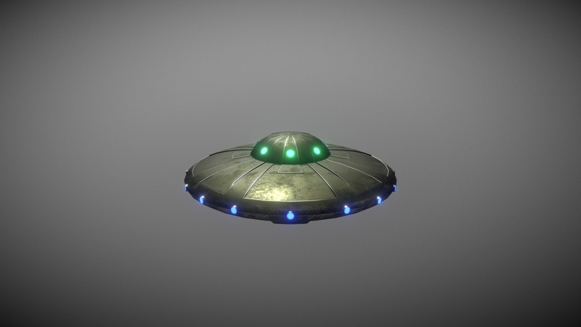 UFO 9 – LOW Poly Flying Saucer