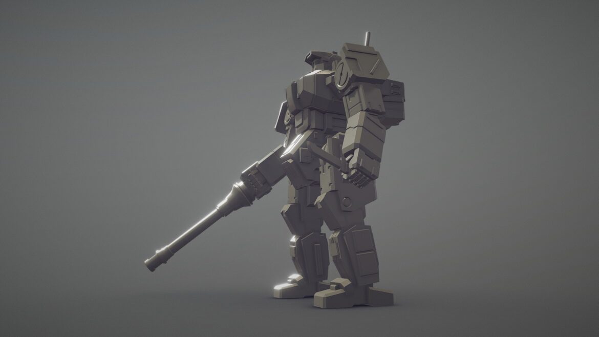 vanguard mech 3d model