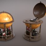 Vintage Globe Bar (Clean and Dirty)