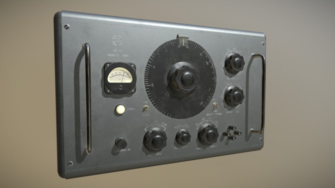 vintage signal generator zg 10 3d model