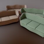 Vintage Sofa (Clean and Dirty)