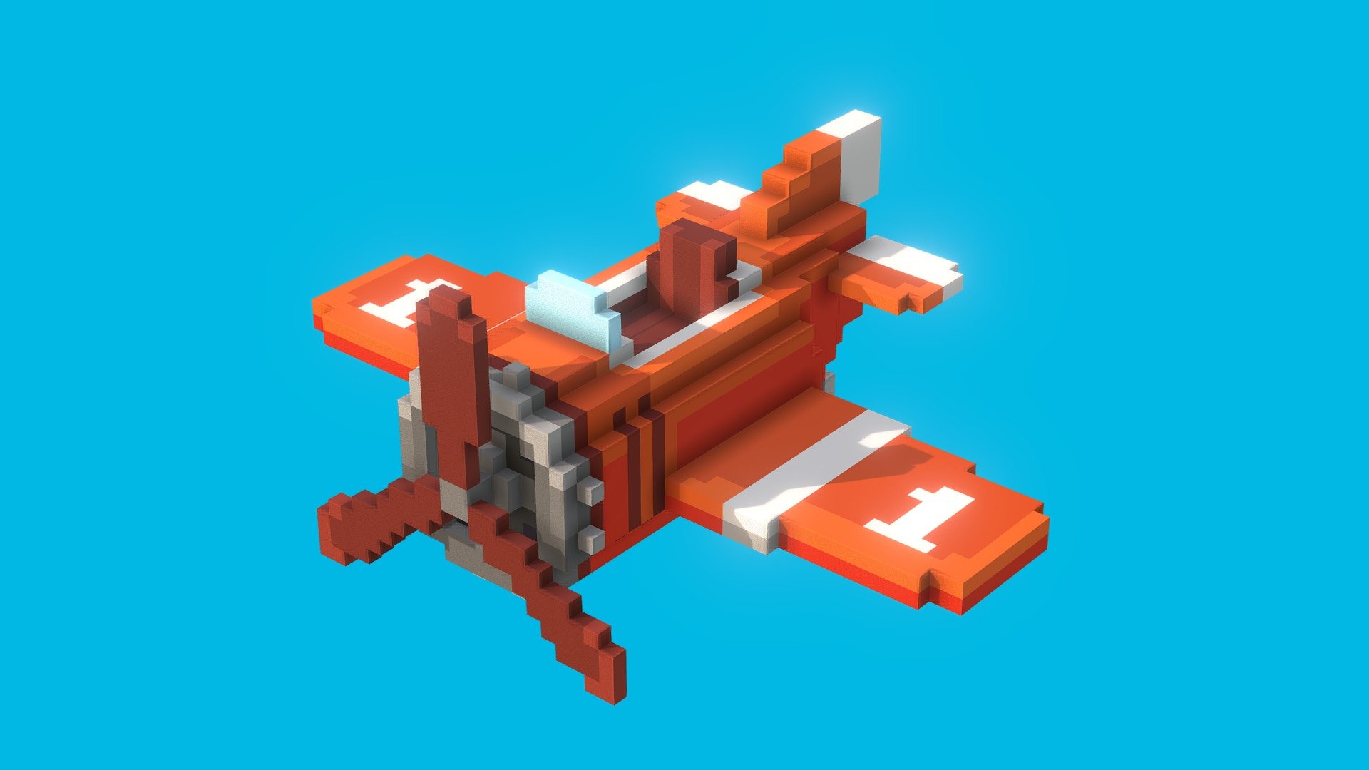 Voxel attack plane