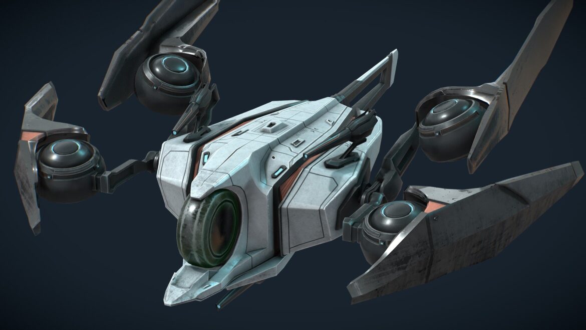xian spaceship 3d model