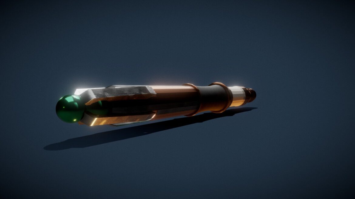 12 13th doctor sonic screwdriver 3d model