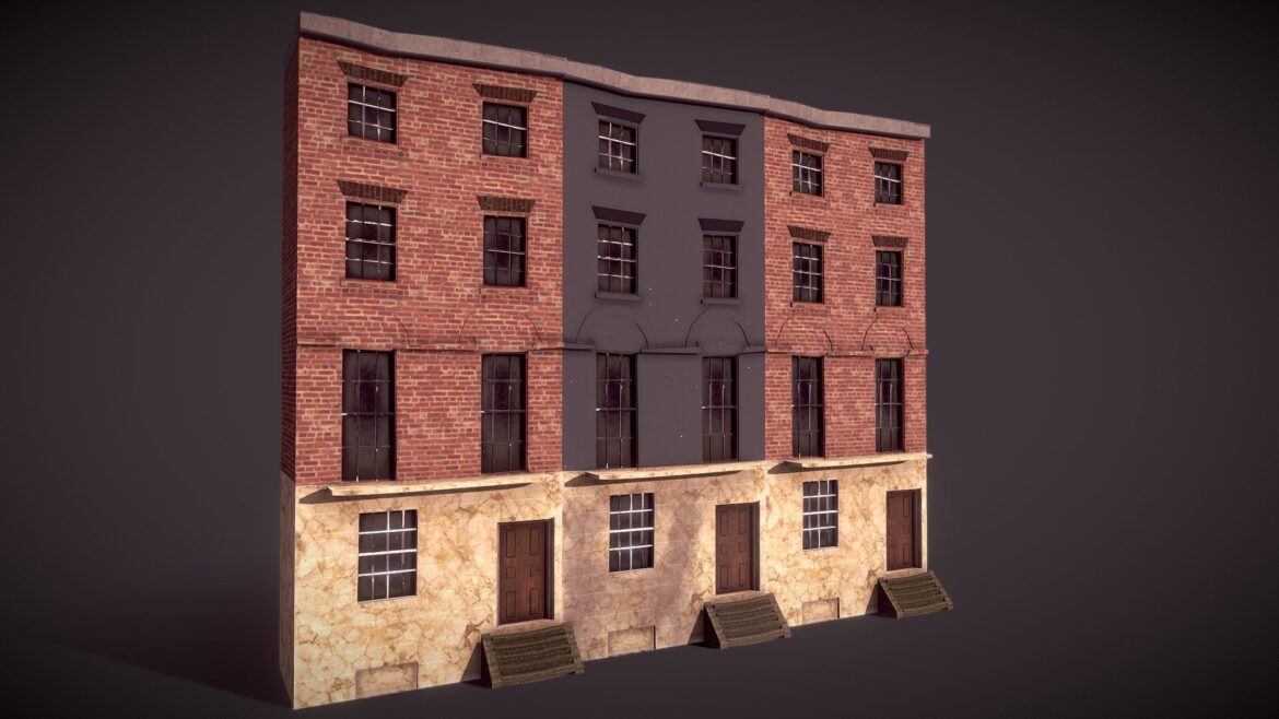 12 grimmauld place harry potter 3d model
