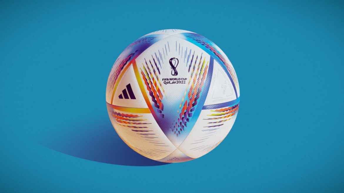 Al Rhila 3d Model - Al Rhila FIFA 3d model, official Qatar 2022 World Cup football ball