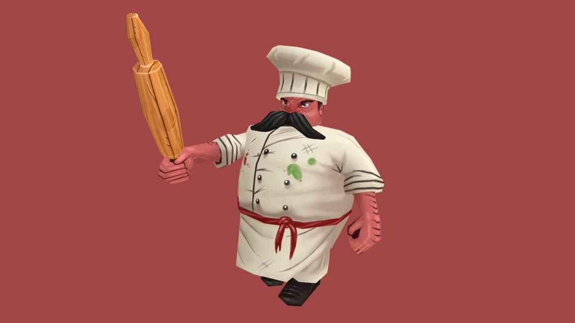 angry chef 3d model