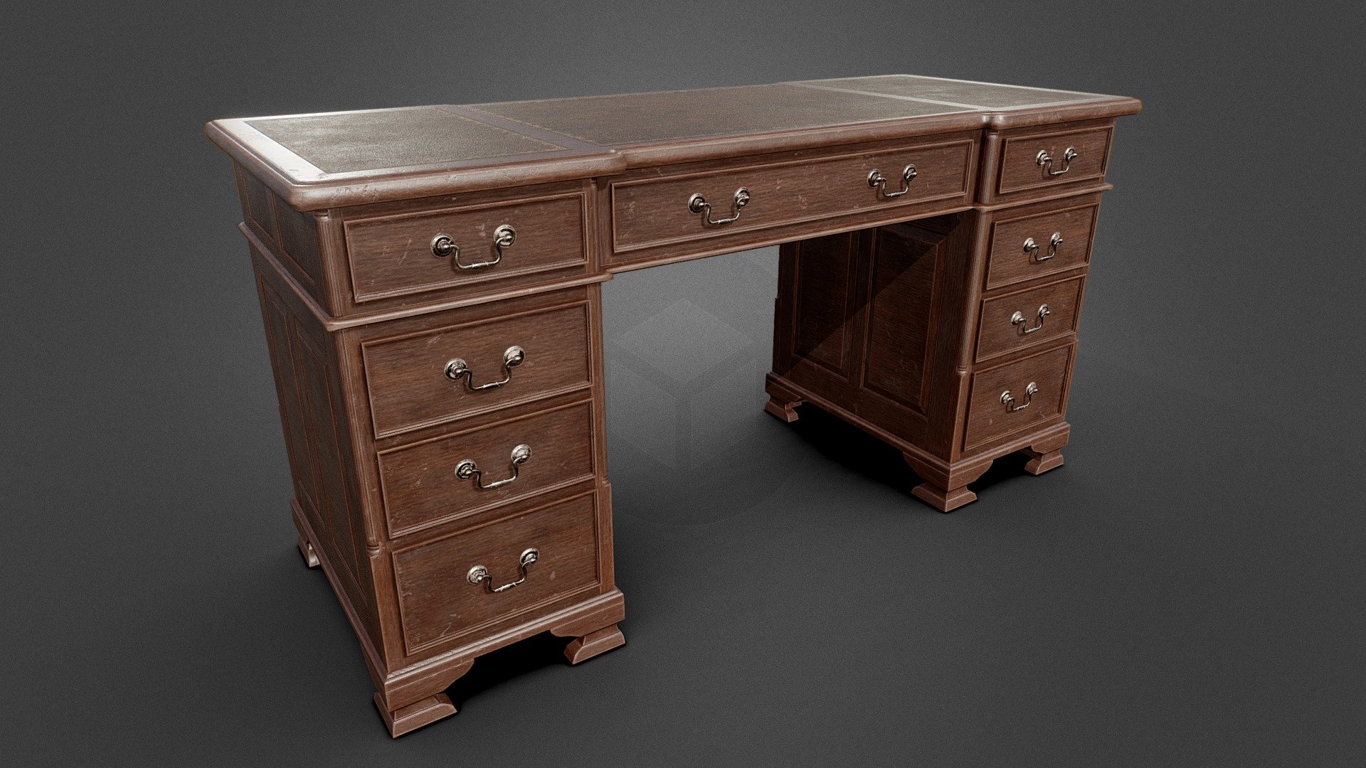 Victorian Desk with Props