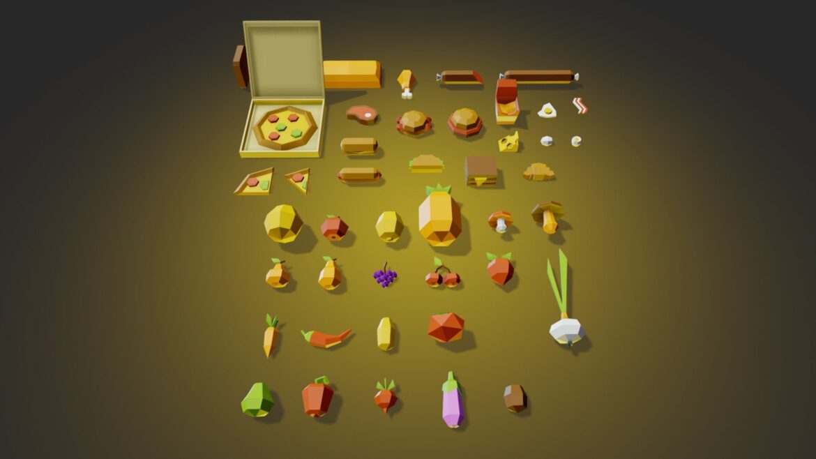 assets food 3d model