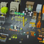 assets outdoor 3d model