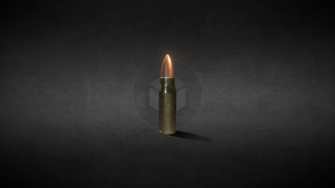 bullet 65x55mm swedish 3d model