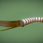 Candy cane knife