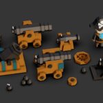 cannon assets 3d model