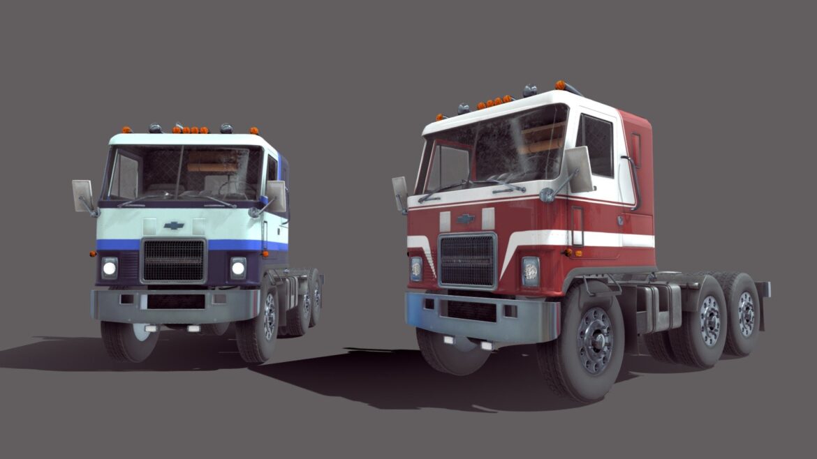 Chevrolet TITAN 3d Model - Chevrolet Titan 90 pickup truck 3D model detailed exterior render