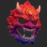 Chinese Oni Mask
