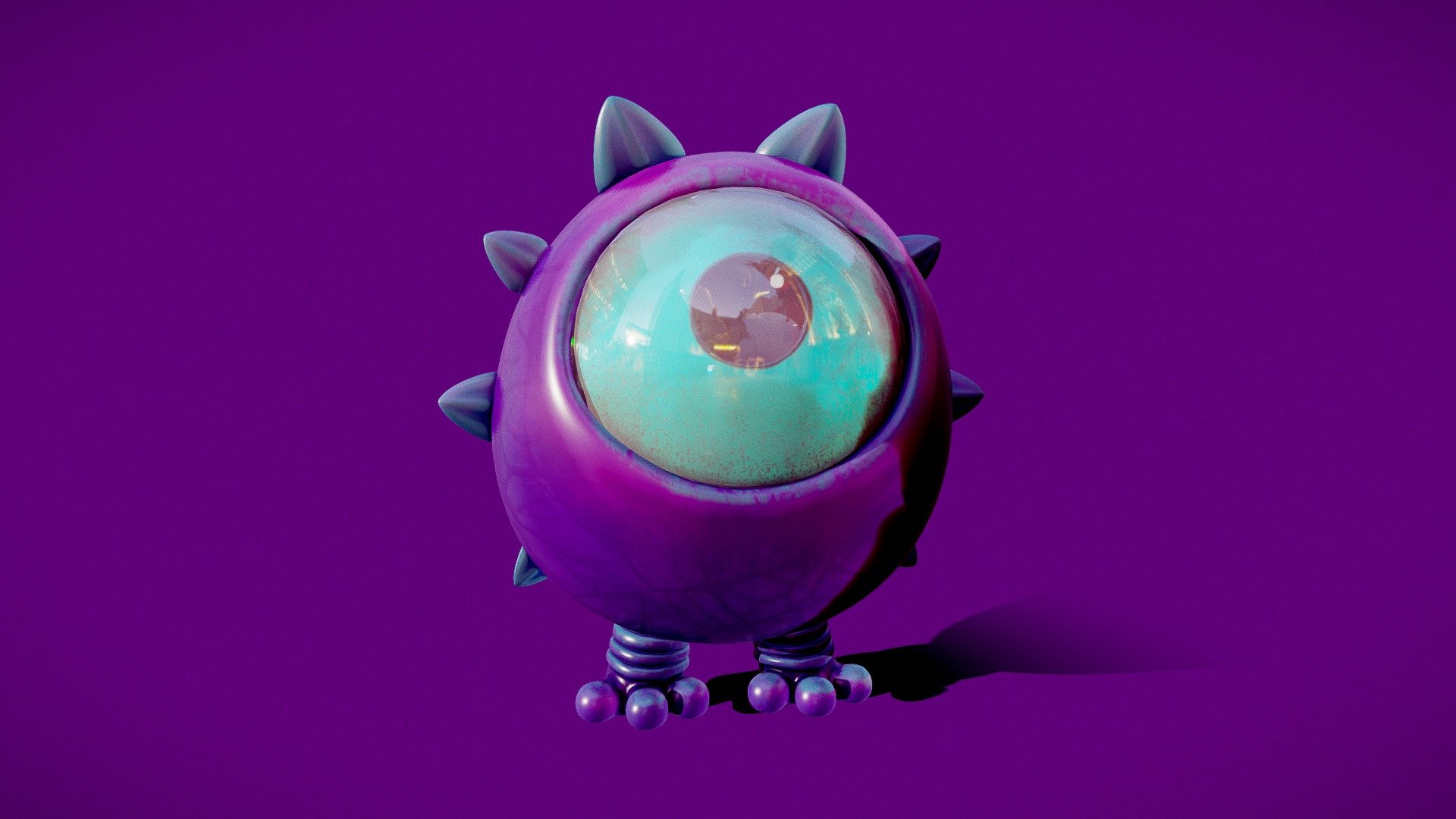 Cute Purple Monster