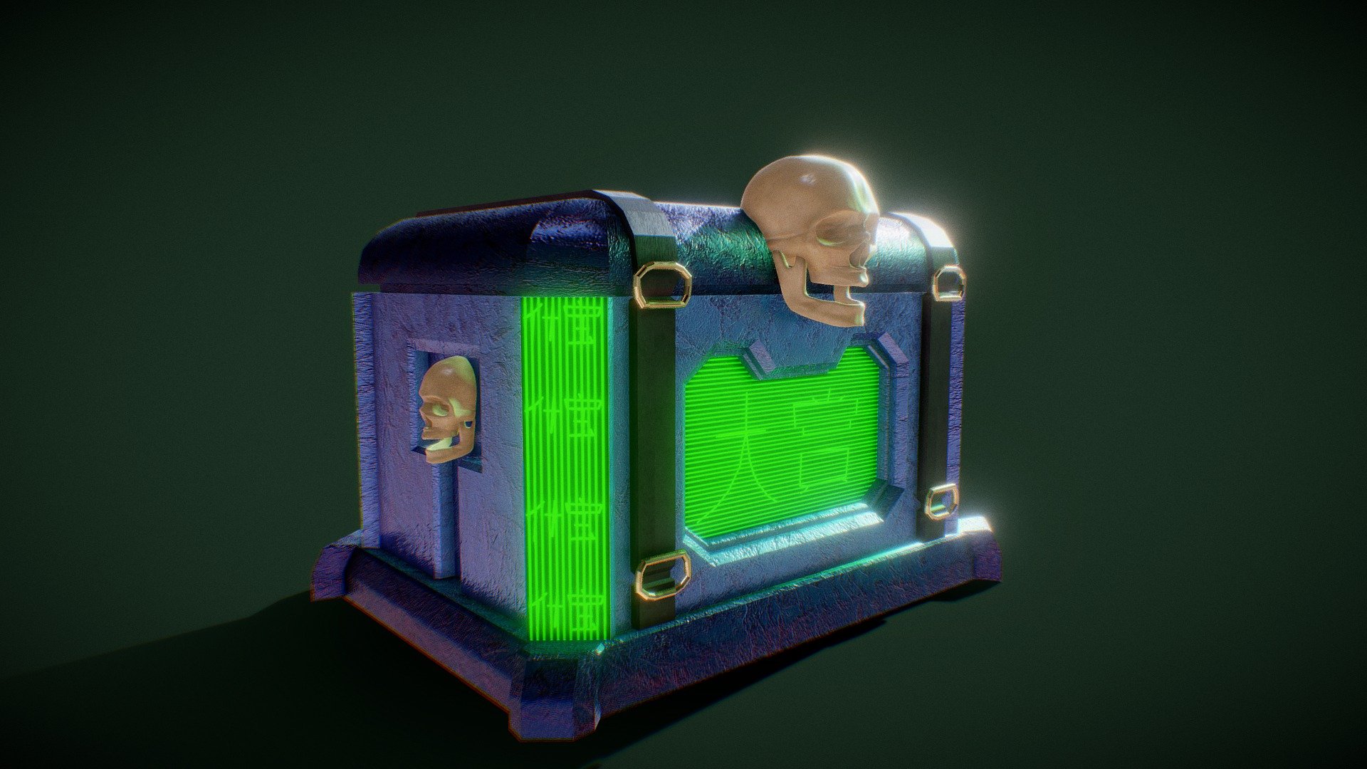 Cyberpunk chest concept