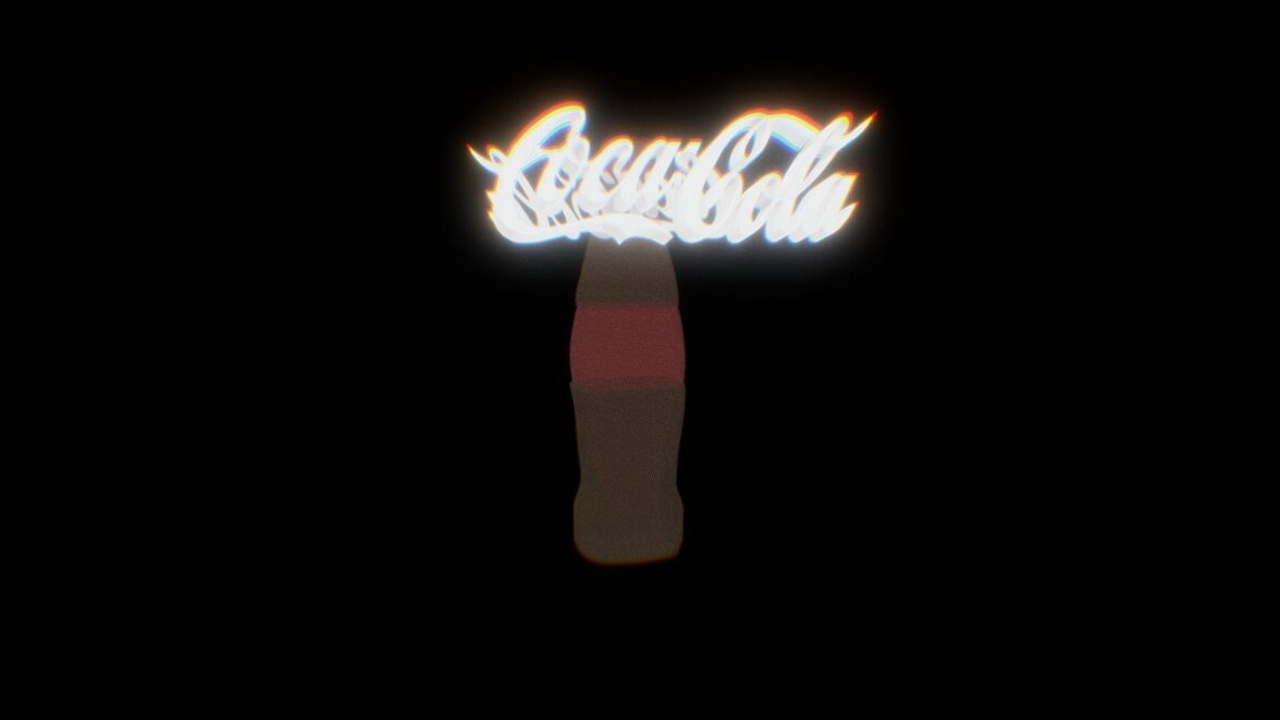 cyberpunk coke advertisement 3d model